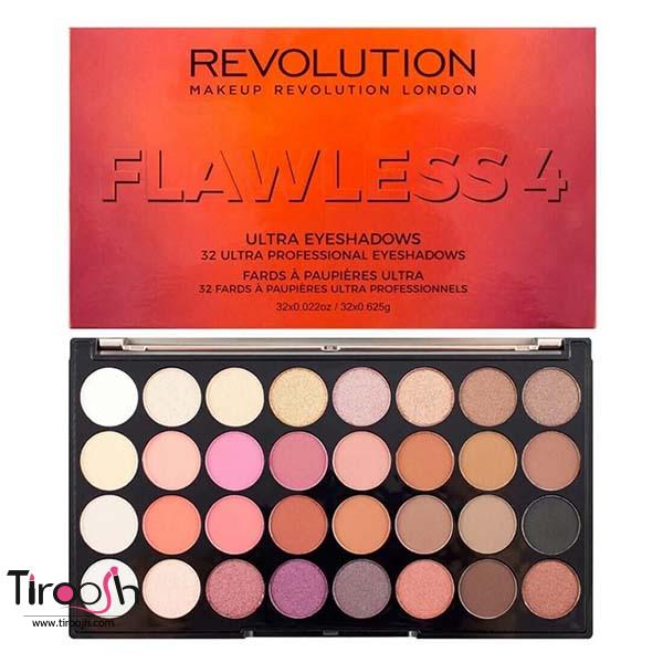 پالت سایه چشم رولوشن ۳۲ رنگ مدل Flawless 4