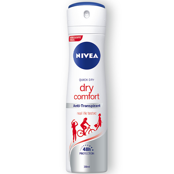 اسپری ضد تعریق نیوا مدل dry comfort مناسب بانوان 150میل