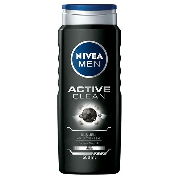 شامپو سر و بدن آقایان نیوا مدل active clean حجم 500میل