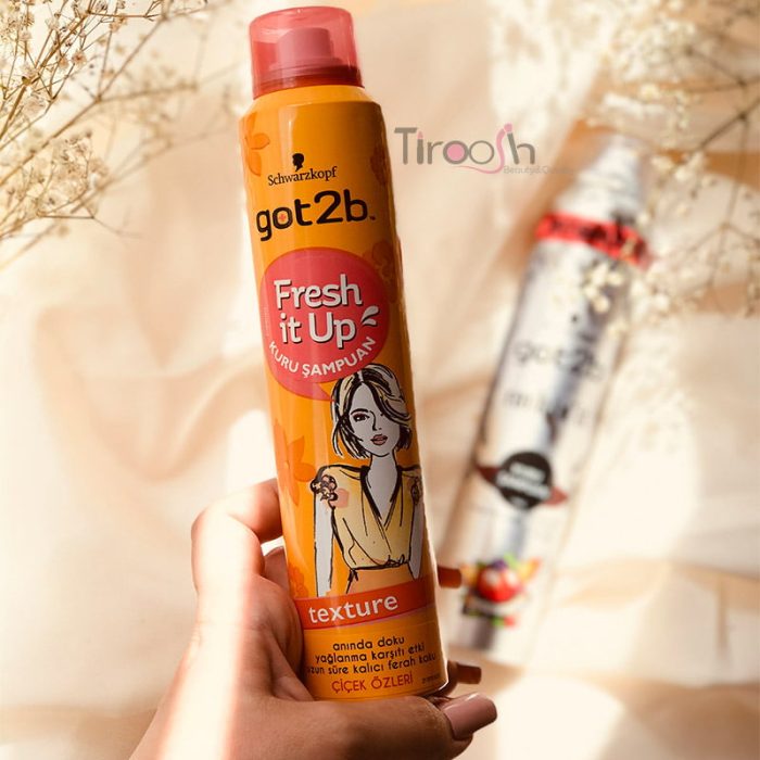 شامپو خشک شوارتزکف گات تو بی مدل texture مناسب انواع مو