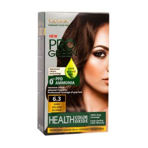 کیت رنگ موی طلایی بدون آمونیاک زنانه 6.3 کلینیک