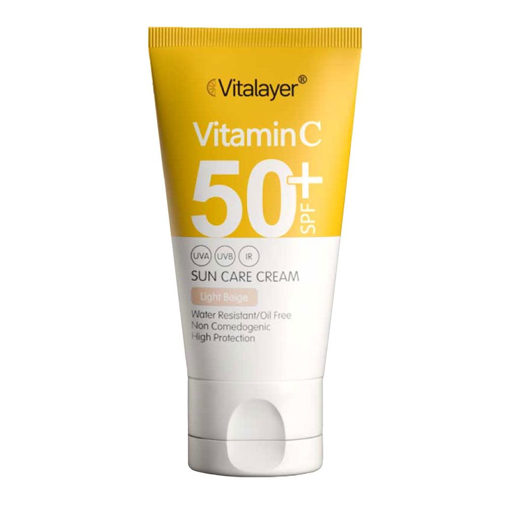 ضد آفتاب حاوی ویتامین C با +SPF50 بژ روشن ویتالیر