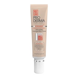 کرم ضد چروک رنگی دور چشم مدل Eyevest با SPF30 پرودرما