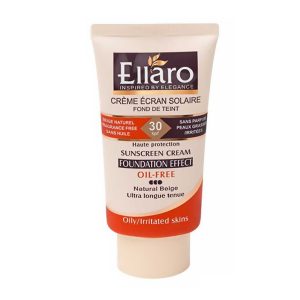ضد آفتاب با پوشش کرم پودری مات کننده فاقد چربی بژ طبیعی SPF30 الارو