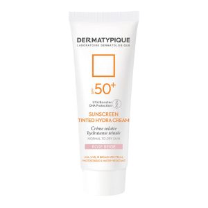ضد آفتاب رنگی هیدرا پوست خشک +SPF50 رز بژ درماتیپیک
