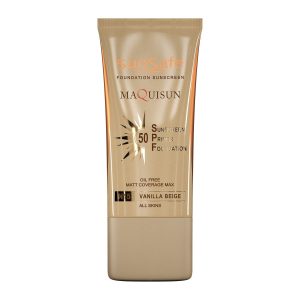 ضد آفتاب کرم‌ پودری بژ وانیلی مکی ‌سان SPF50 N15 سان سیف