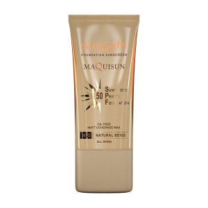 ضد آفتاب کرم‌پودری بژ طبیعی مکی‌سان SPF50 N20 سان سیف