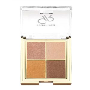 پالت سایه 07 گلدن رز Golden Rose Quattro Eyeshadow Palette 4 Color 07 Bronze Vision