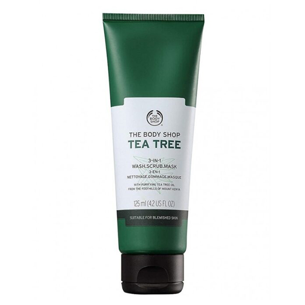 شوینده 3 منظوره درخت چای بادی شاپ The Body Shop Oil 3-in-1 Wash Scrub Mask