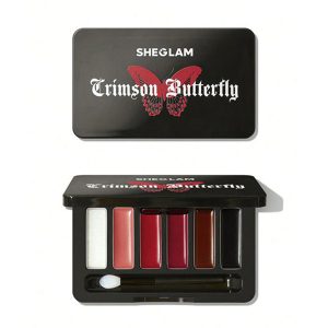 پالت رژ لب 6 رنگ باتر فلای شیگلم Sheglam Crimson Butterfly 6 Color