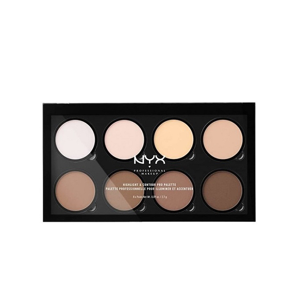 پالت 8 رنگ کانتور و هايلايتر نیکس NYX Highlight & Contour Pro Palette