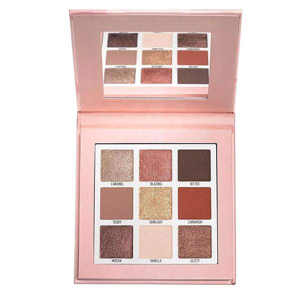 پالت سایه 9 رنگ نود ادیکت گلدن رز Golden Rose Miss Beauty Eyeshadow Palette Nude Addict 9 color