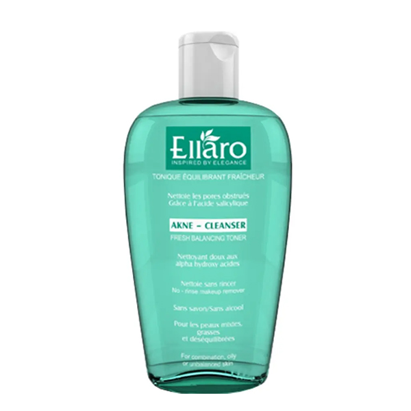 تونر پوست چرب و مختلط الارو Ellaro Tonique Acne Cleanser 200Ml
