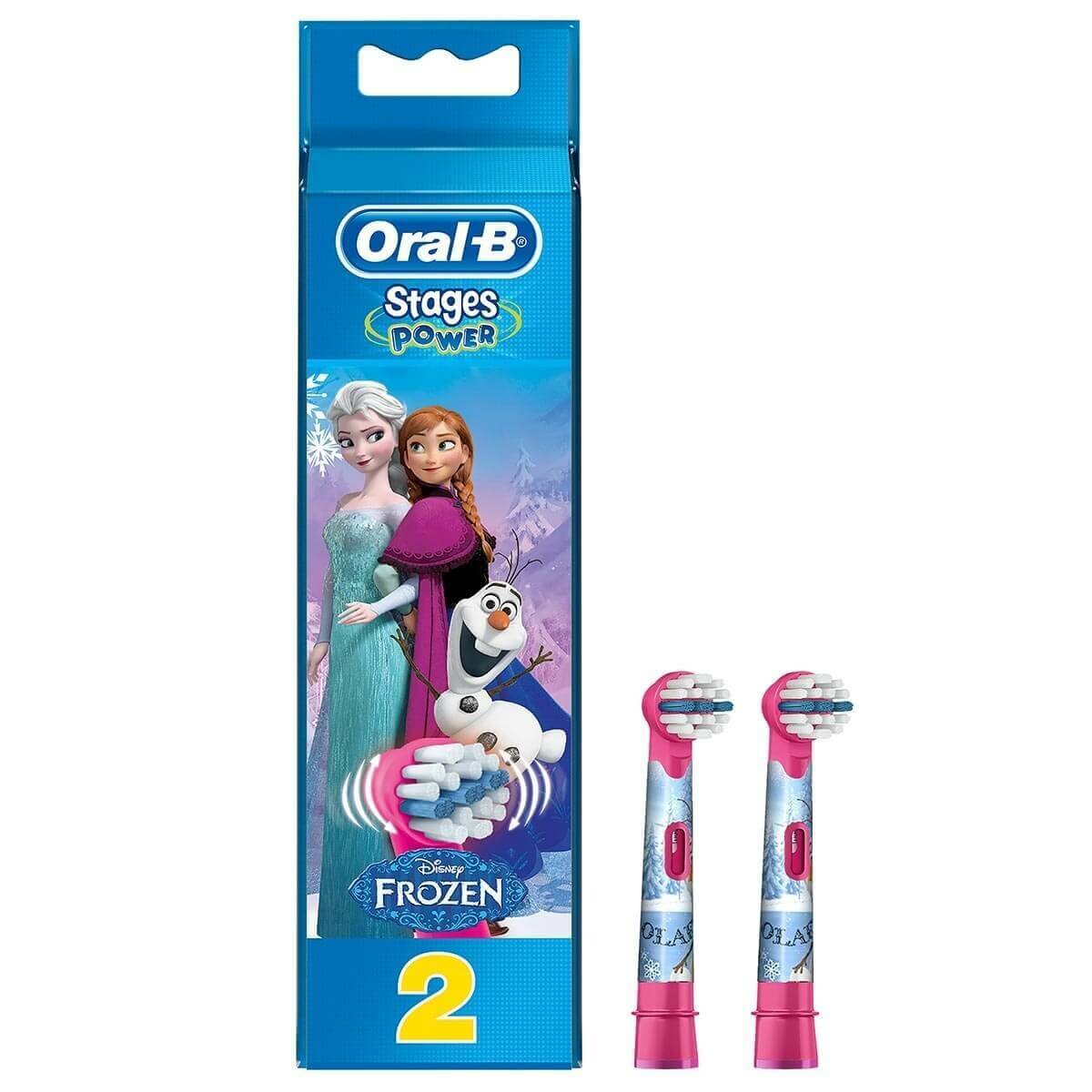 یدک مسواک برقی اورال بی بچگانه مدل Frozen بسته 2 تایی Oral-B
