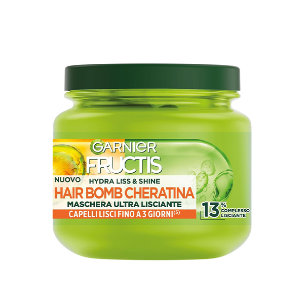 ماسک مو بدون سولفات کراتین گارنیر Garnier Hydra Liss & Shine Maschera Ultra Lisciante 340Ml