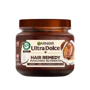 ماسک مو تغذیه کننده شیر نارگیل و ماکادمیا گارنیر Garnier Maschera Nutriente Latte Di Coco & Macadamia 340Ml