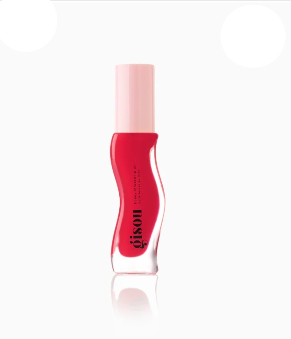 روغن لب عسل گیسو با طعم توت فرنگی اصل اروپایی gisou Honey Infused Lip oil - Strawberry Sorbet 8ml