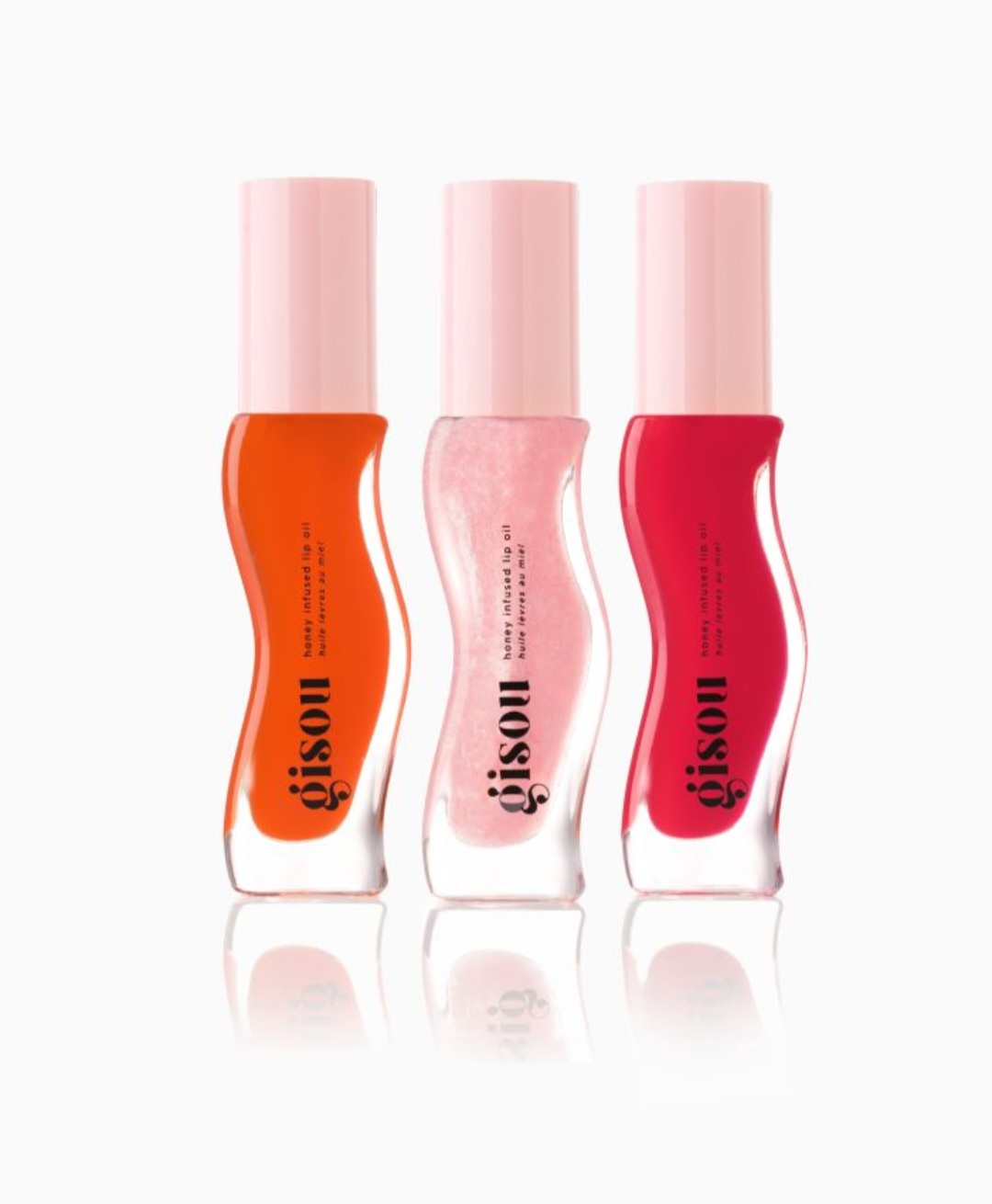پک سه تایی روغن لب عسل گیسو اصل اروپایی gisou Lip Oil Tinted Trio