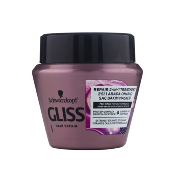 ماسک مو ترمیم کننده کراتین مایع گلیس Gliss Serum Deep Repair Hair Mask