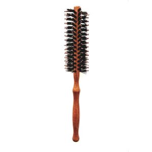برس گرد بدنه چوبی مویی مردانه hair brush