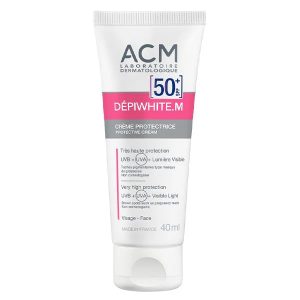 کرم ضد آفتاب بیرنگ ضد لک دپی وایت M ای سی ام ACM Depiwhite M Protectrice Sunscreen Spf50