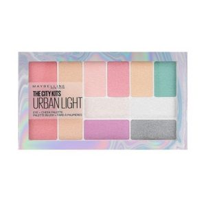 پالت سایه و رژگونه و هايلايتر اوربان لایت میبلین Maybelline Eyeshadow Palette Urban Light Eyeshadow Palette