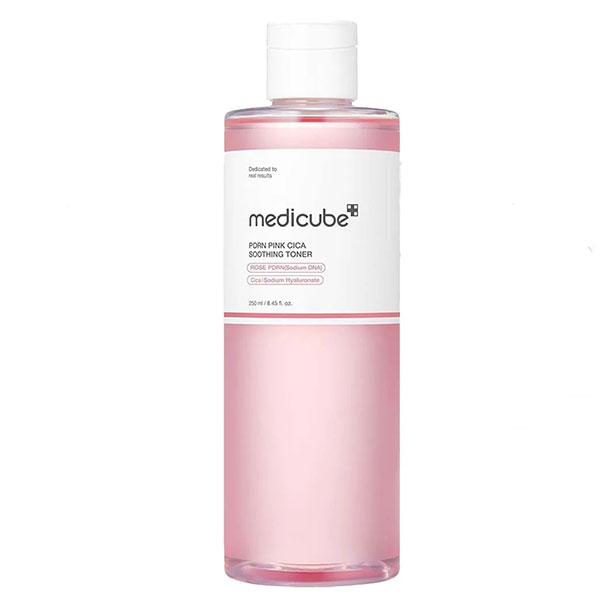 تونر تسکین دهنده و روشن کننده سیکا مدی کیوب Medicube Pdrn Pink Cica Soothing Toner 250Ml