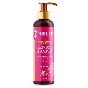 شامپو انار و عسل موهای فر میله Mielle Pomegranate & Honey Moisturizing Shampoo 355Ml