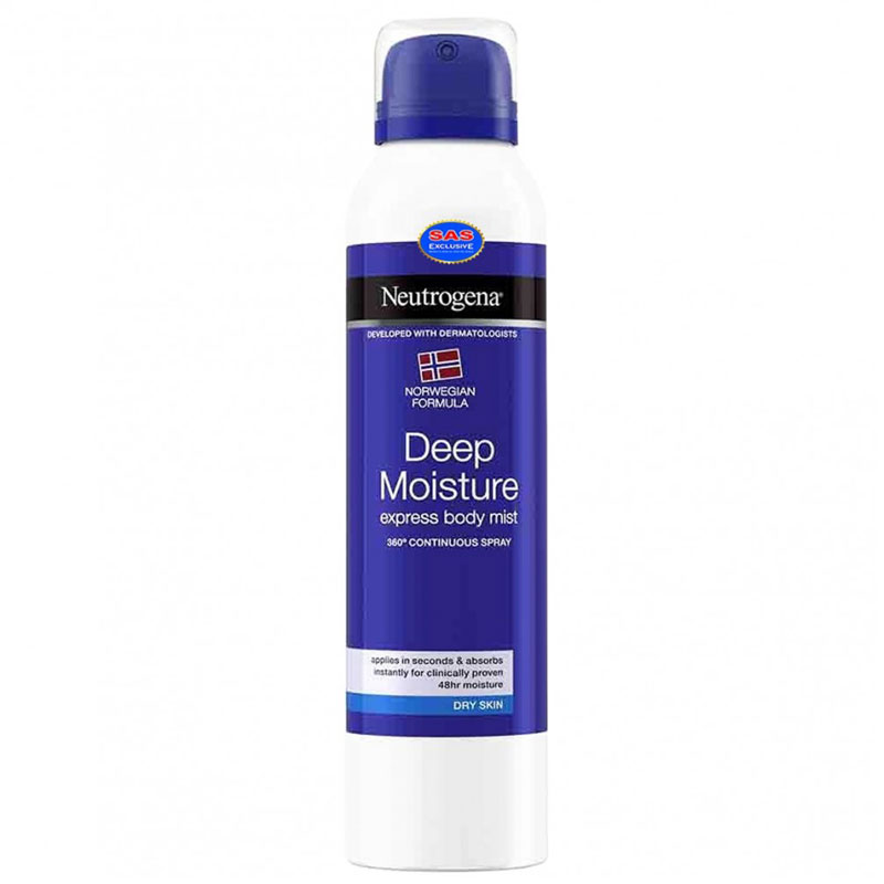اسپری کرم مرطوب کننده دست و بدن نوتروژینا Neutrogena حجم 200 میل