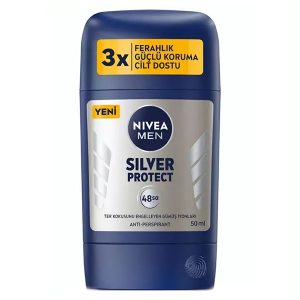 مام استیکی مردانه سیلور پروتکت نیوا Nivea Silver Protect Stick Deodorant 50Ml
