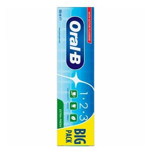 خمیر دندان ضد پوسیدگی اورال بی Oral B Extra Fresh 1.2.3 Toothpast 100Ml