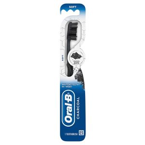 مسواک ذغالی سافت اورال بی Oralb Charcoal Toothbrush Soft