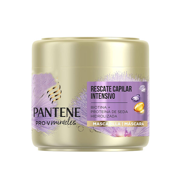 ماسک مو ترمیم کننده پروتئین و بیوتین پنتن Pantene Pro V Intense Hair Rescue Biotin Hair Mask 300Ml