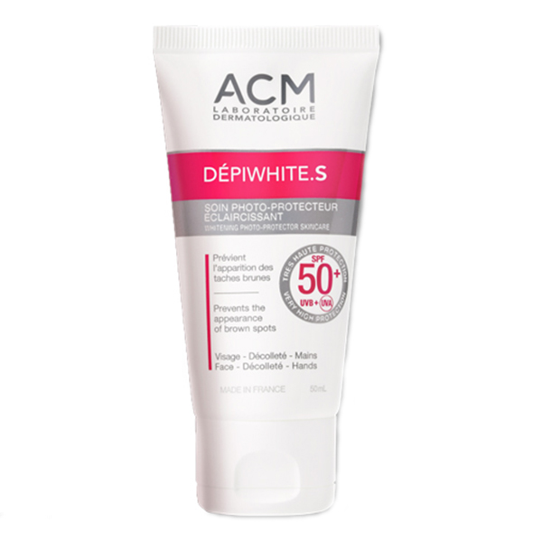 کرم ضد آفتاب بیرنگ ضد لک دپی وایت S ای سی ام ACM Depiwhite S Whitening Sunscreen Spf50