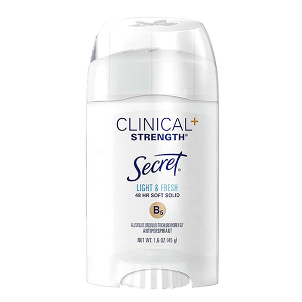 مام کلینیکال کرمی لایت اند فرش سکرت Secret Clinical Strength Light & Fresh Deodorant
