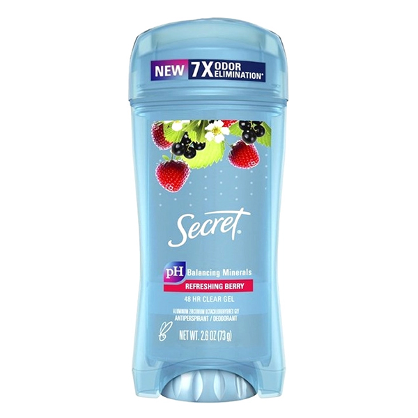 مام ژله ای زنانه بری سکرت Secret Sweat & Odor Berry Clear Gel