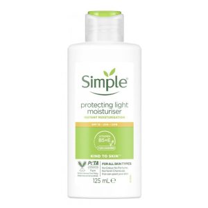 کرم مرطوب کننده ضد آفتاب دار لایت سیمپل Simple Light SPF 15 Moisturiser 125ml