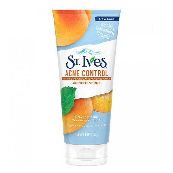 اسکراب تیوپی ضد جوش زرد آلو سینت ایوز St.Ives Acne Control Scrub