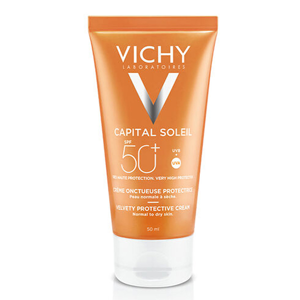 ضد آفتاب بی رنگ کاپیتال سولیل ویشی Vichy Capital Soleil Velvety Protective Cream Spf 50