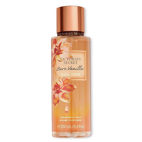 بادی اسپلش بیر وانیلا گلدن ویکتوریا سکرت Victorias Secret Body Splash Bare Vanilla Golden 250Ml