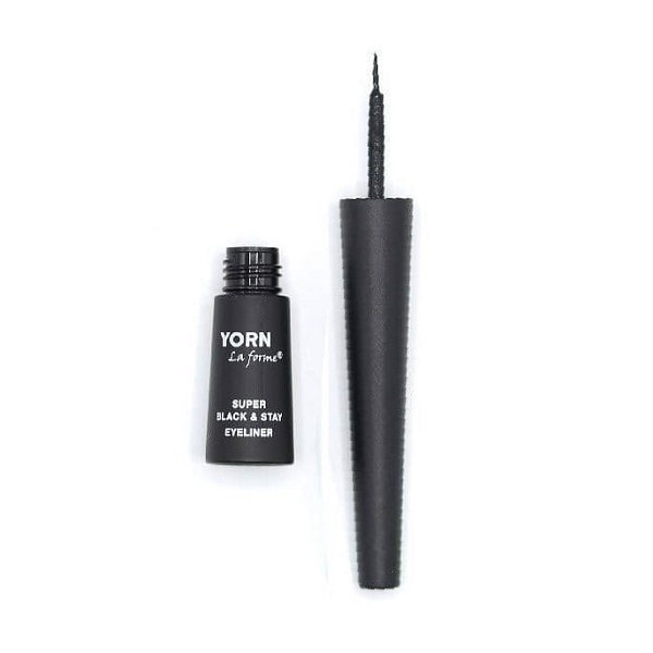 خط چشم کوزه ای مویی یورن Yorn Super Black & Stay Eyeliner