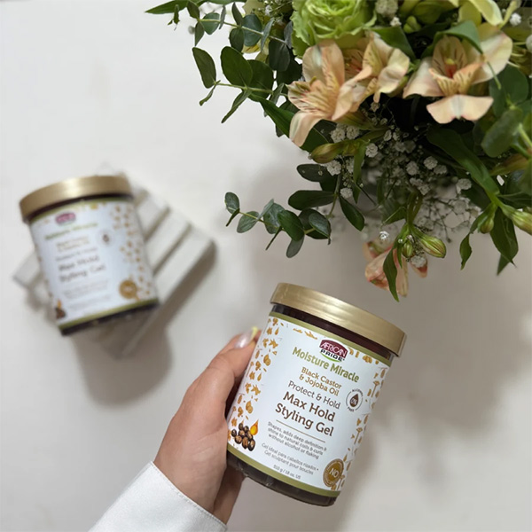 ژل مو روغن کرچک و جوجوبا افریکن پراید