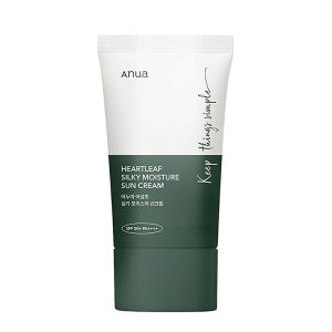 ضد آفتاب مرطوب کننده و تسکین دهنده آنوا Anua Hearleaf Silky Moisture Sun Cream Spf50