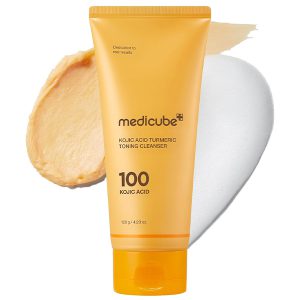 فوم شوینده کوجیک اسید و زردچوبه مدی کیوب Medicube Kojic Acid Turmeric Toning Cleanser 120g