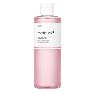 تونر تسکین دهنده و روشن کننده سیکا مدی کیوب Medicube Pdrn Pink Cica Soothing Toner 250Ml