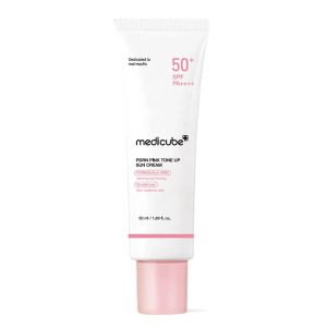 ضد آفتاب پی دی آر ان تون آپ مدی کیوب Medicube Pdrn Pink Tone Up Sun Cream 50Ml