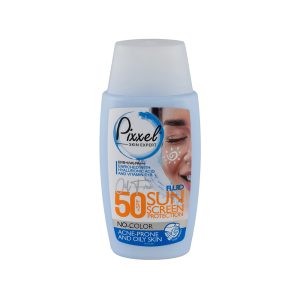 کرم ضد آفتاب بی رنگ SPF50 پیکسل پوست چرب و جوش دار | آبرسان و کنترل چربی| فروشگاه اینترنتی مدیاژ