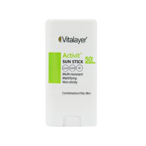 ضد آفتاب استیکی SPF50 ویتالیر مدل Activit مناسب پوست چرب و مختلط | مدیاژ
